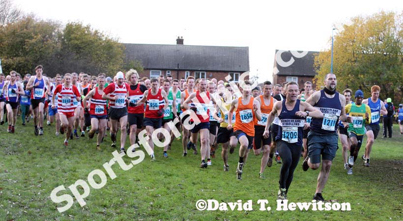 Start of the senior mens NEHL, Jarrow. David T. Hewitson/Sports for All Pics
